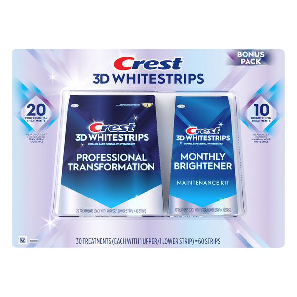 Crest 3D Whitestrips Professional Transformation Bonus Pack